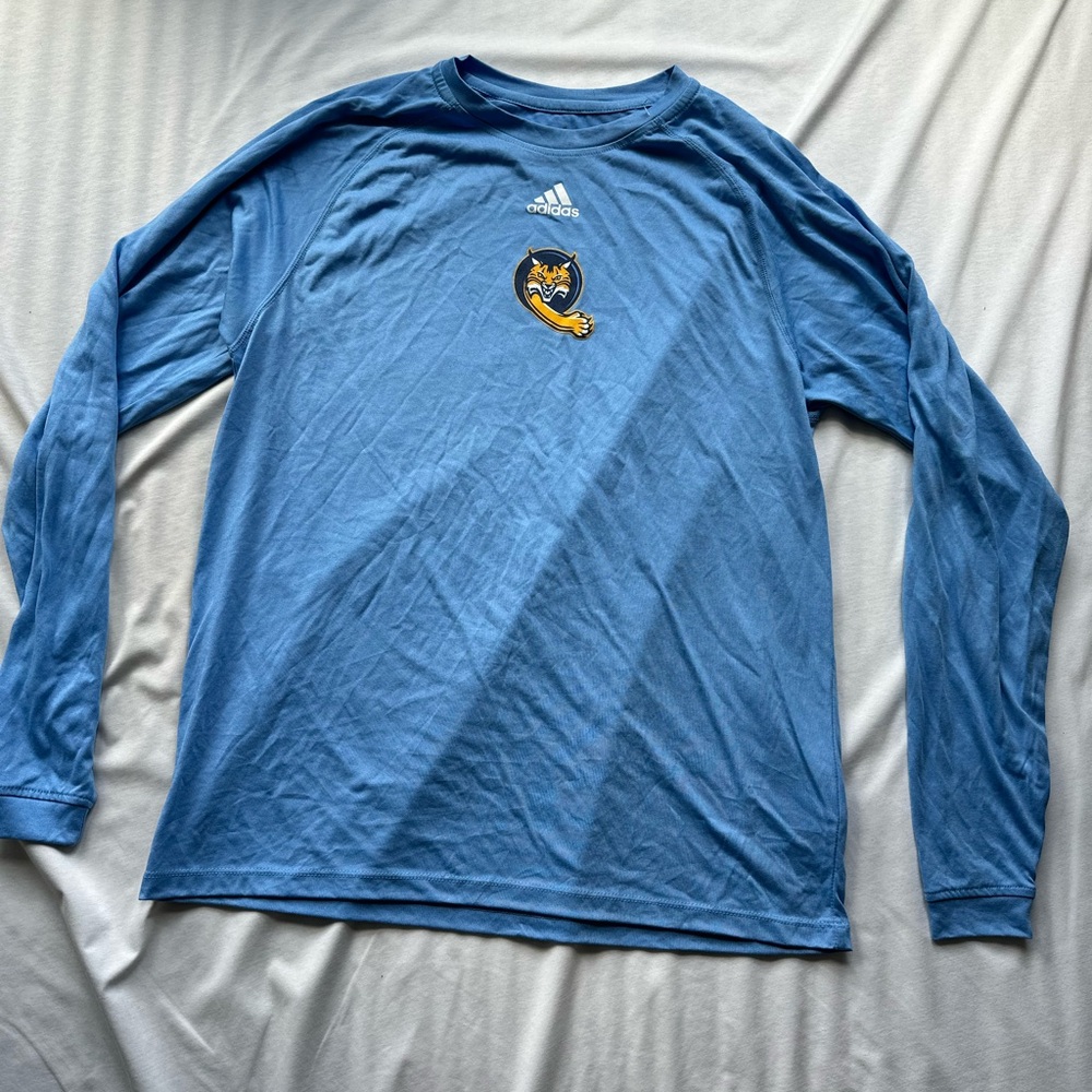 Blue Quinnipiac Long Sleeve Tee
